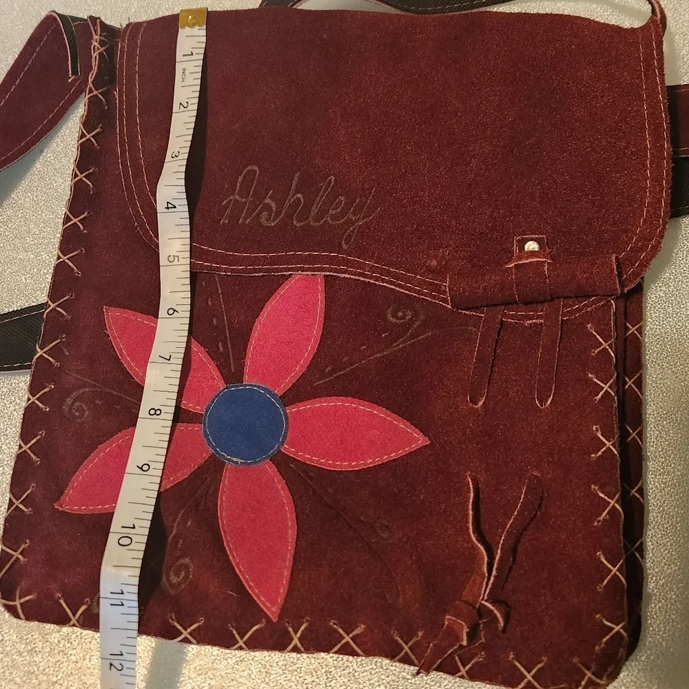 Brown suede personalized 